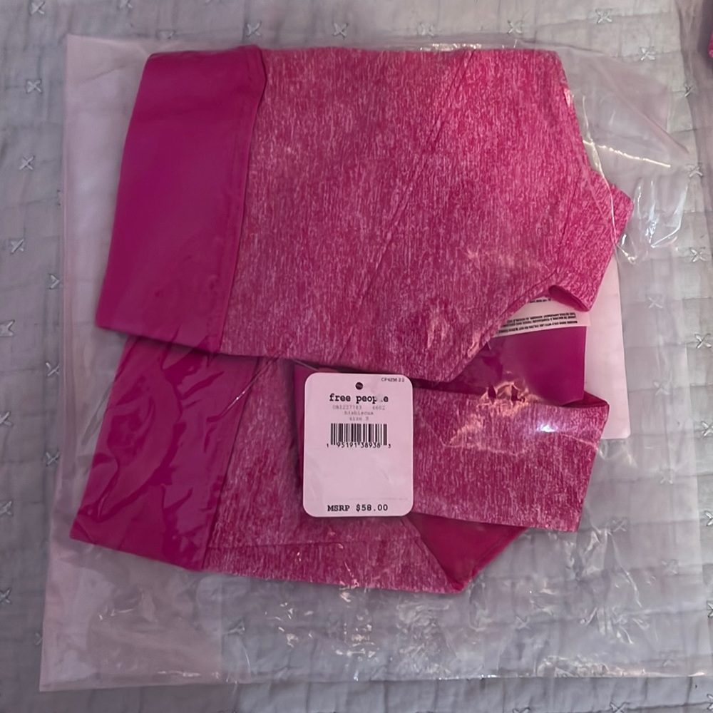 FREE PEOPLE FP MOVEMENT Just Breathe Hibiscus Bra NWT